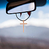 3Pcs 3 Styles Stainless Steel Cross Charms Bracelet Sets BJEW-DR00001-5