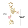 Alloy Enamel Pendant Keychains HJEW-FS00052-04-4