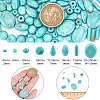 ARRICRAFT 185Pcs 8 Styles Synthetic Turquoise Dyed Beads Strands TURQ-AR0001-37-2