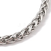 304 Stainless Steel Wheat Chain Raven Viking Huginn Muninn Pendant Necklaces for Men NJEW-K278-07AS-3