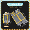 Folding Heart Print Transparent PVC Gift Packing Boxes CON-WH0085-192B-01-2