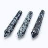 Natural Snowflake Obsidian Pointed Beads G-E490-E16-1