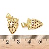 Brass Micro Pave Cubic Zirconia Pendants KK-L243-01G-03-3