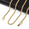 304 Stainless Steel Rope Chain Necklaces X-NJEW-F226-03G-04-3