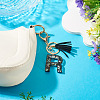 1Pc Resin Letter Keychains KEYC-TADJ0001-09R-5