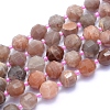 Natural Multi-Moonstone Beads Strands G-I279-A10-1