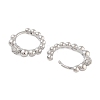 Rack Plating Round Brass Hoop Earrings EJEW-N055-47P-RS-2