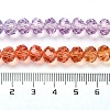 Transparent Painted Glass Beads Strands DGLA-A034-T6mm-A12-3