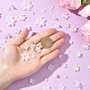 500Pcs 10 Styles ABS Plastic & Acrylic Imitation Pearl Bead Caps OACR-YW0004-12-3