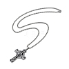 304 Stainless Steel Eucharist Holy Communion Cross Pendant Box Chain Necklaces NJEW-M010-04P-2