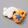 Ocean Theme Opaque Resin Cabochons CRES-WH0010-023-1