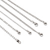 Beadthoven 30Pcs 6 Style 304 Stainless Steel Chains Necklace STAS-BT0001-13-12