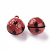 Baking Paint Brass Bell Pendants LS-KKB-S002-013B-2