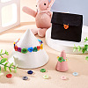 80Pcs 4-Hole Porcelain Buttons PORC-PJ0001-03-7