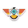 Food Grade Eco-Friendly Aztec Print Thunderbird Eagle Bird Silicone Focal Beads SIL-K005-04D-1