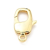 Brass Lobster Claw Clasps X-KK-G416-22G-1