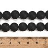 Natural Brazil Black Onyx(Dyed & Heated) Beads Strands G-Z024-01B-10mm-01-4