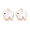 Alloy Enamel Charms PALLOY-T092-31G-02-1