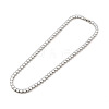 Clear Cubic Zirconia Tennis Necklace NJEW-E038-10A-P-1