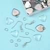 DIY Heart Dangle Earring Making Kits DIY-FS0009-18-3