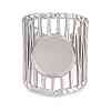 304 Stainless Steel Cuff Rings Ring Components SA-CBA098D-01P-C-1