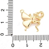 Brass Rhinestone Pendants KK-E793-25G-3