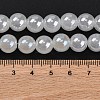 Imitation Jade Glass Round Beads Strands GLAA-A016-01E-3