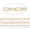 Rack Plating Oval Brass Curb Chains CHC-A010-01G-03-2