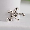 Tibetan Style Starfish/Sea Stars Zinc Alloy Pendants TIBEP-M039-08AS-2