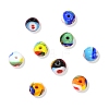 9Pcs 9 Colors Handmade Millefiori Lampwork Beads LAMP-CJ0002-41-8