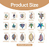 30Pcs 15 Style Rainbow Color Alloy Pendants FIND-BY0001-18-4