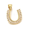 Rack Plating Brass Micro Pave Cubic Zirconia Pendants KK-L226-100G-U-1