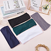5Pcs 5 Colors 95% Polyester & 5% Spandex Yarns Exercise Elastic Headbands OHAR-CY0001-12-3