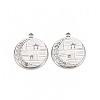 304 Stainless Steel Pendants STAS-N097-202P-1