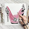 Large Plastic Reusable Drawing Painting Stencils Templates DIY-WH0172-816-7