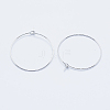 Long-Lasting Plated Brass Hoop Earrings Findings KK-K204-179P-NF-2