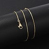 Brass Box Chain Necklaces for Women X-NJEW-D302-41G-2