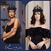 Felt Cloth and Alloy Headwear Crown OHAR-WH20020-01A-4