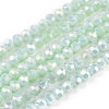 Round Full Rainbow Plated Faceted(32 Facets) Electroplate Glass Beads Strands X-EGLA-J130-FR17-1