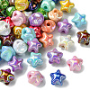 50Pcs UV Plating Plastic Beads SACR-CJ0001-69-8