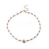 Summer Theme Handmade Polymer Clay Fruit Bead Necklaces NJEW-JN04157-5