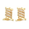 Rack Plating Brass Micro Pave Cubic Zirconia Beads KK-Z071-38G-1