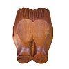 Wooden Buddha Hand Display Decorations AJEW-WH0304-38-2