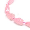 Natural Gemstone Rose Quartz Beads Strands G-L159-08-2