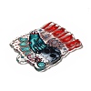 Halloween Printed Acrylic Pendants MACR-G059-04J-3