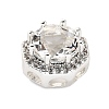 Brass Micro Pave Cubic Zirconia Beads KK-D408-11S-01A-2