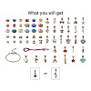 Craftdady DIY Europen Bracelet Necklace Making Kit DIY-CD0001-46-12