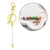 Metal Beadable Keychains KEYC-D288-02G-1