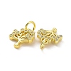 Brass Micro Pave Cubic Zirconia Charms KK-E068-VF063-3