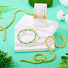 150Pcs 2 Strands Electroplate Glass Beads Strands EGLA-TA0013-57B-7